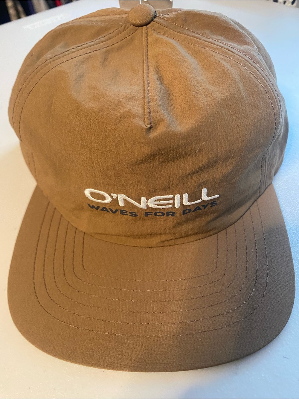 O'Neill "Wavy Days" 5-Panel Snapback  Brown Surf Beach Cap